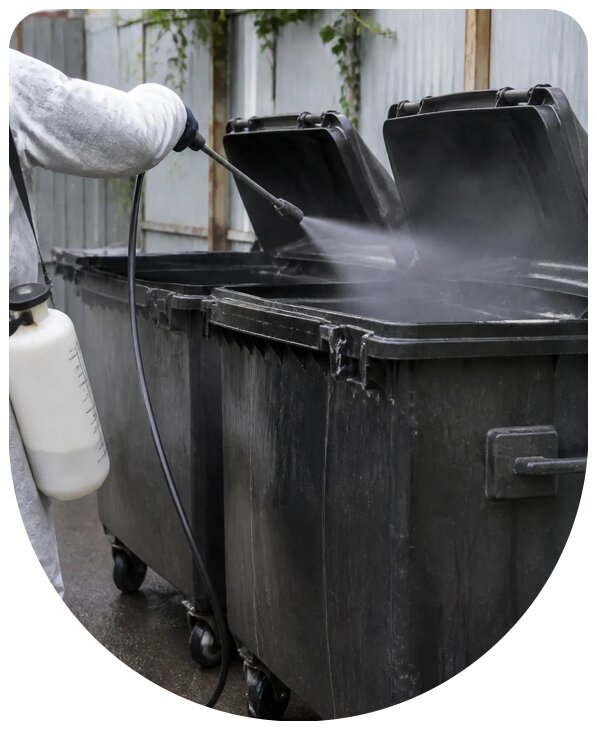 Профессиональная дезинфекция мусорных контейнеров в Дагестанских Огнях